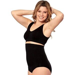 Body Shaper Black Plus Size Tummy Control Panty Sz XXXL